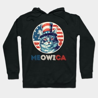 Meowica USA  - independence day Hoodie